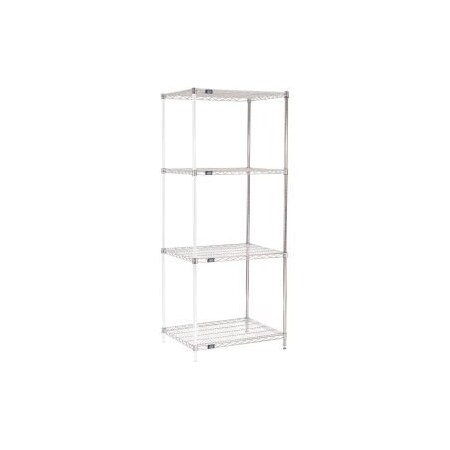 Global Equipment Nexel Chrome Wire Shelving Add-On - 30"W x 24"D x 74"H A24307C